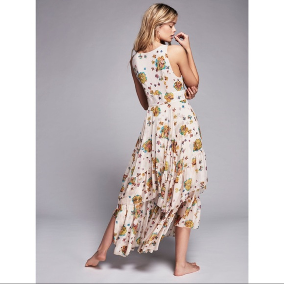 Free People Catching Glance Floral Midi Dress NWOT - Picture 2 of 8